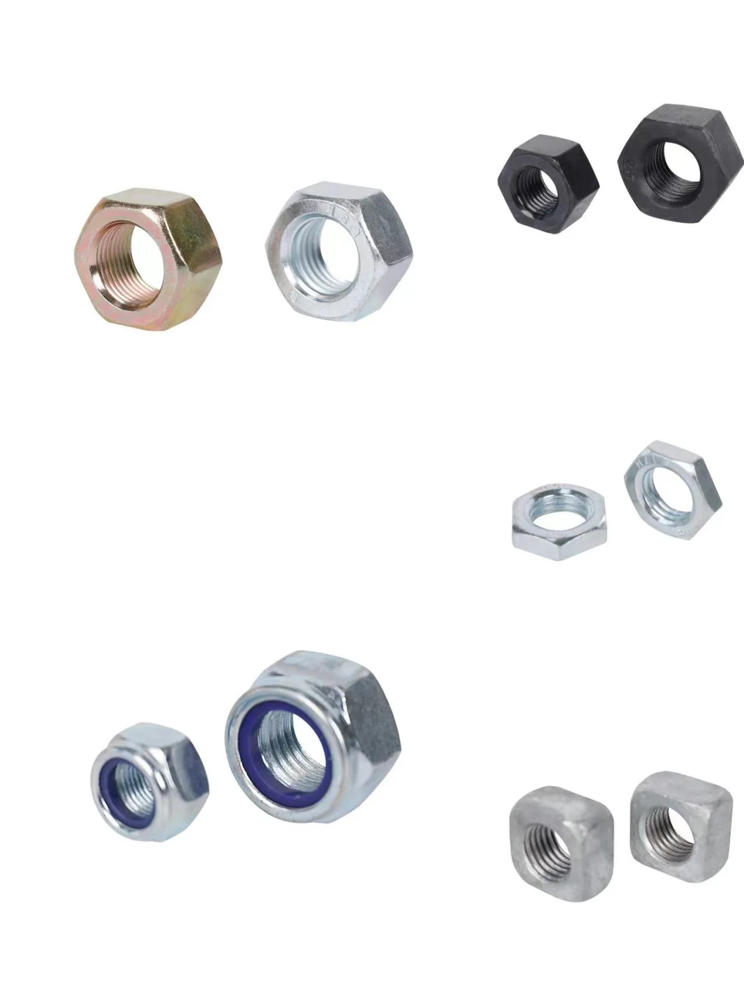 Carbon Steel DIN934 Black/Zinc Plated Hexagon Hex Nuts